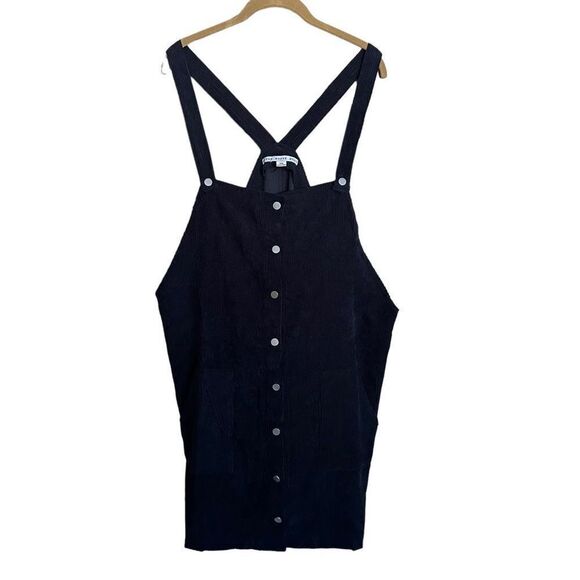 HYFVE Dresses & Skirts - HYFVE Women’s Blue Corduroy Button Front Dress Pockets 3X NEW